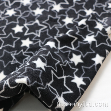 Vente à chaud Dernest Designs Star Pattern Fashion imprimé en polaire Tissu en molleton